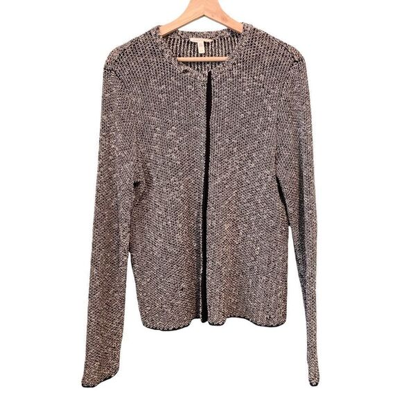 Eileen Fisher Organic Melange Linen Grain Jacket in Size Medium - Picture 2 of 11